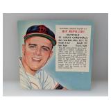 1954 red man tobacco Baseball RIP REPULSKI Creases