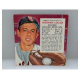1954 red man tobacco SHERMAN LOLLAR 5A S/Is