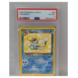 1999 Pokemon Jungle Vaporeon #28 PSA 6