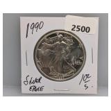 1990 1oz .999 Silv Eagle $1 Dollar