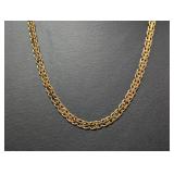 24" Gold Tone Twisted Chain Necklace