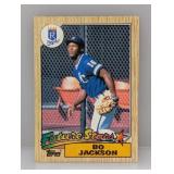 1987 Topps Bo Jackson RC Future Starsï¿½Stain
