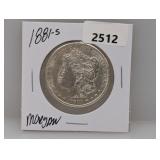 1881-S 90% Silv Morgan $1 Dollar