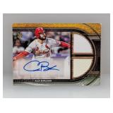 2025 Topps Museum Burleson Auto 2x Relic/50 Corner