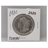 1921 90% Silv Morgan $1 Dollar