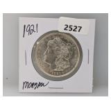 1921 90% Silv Morgan $1 Dollar