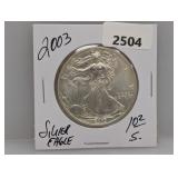 2003 1oz .999 Silv Eagle $1 Dollar