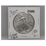2017 1oz .999 Silv Eagle $1 Dollar