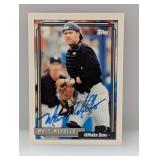 1992 Topps Matt Merullo on Card Auto HA Au #615