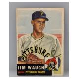 1953 Topps Semi Hi #178 Jim Waugh Pirates Wrinkle