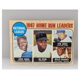 1968 Topps #5 N.L. Home Run Leaders Aaron HOF S
