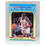 1988-1989 Fleer Super Star Sticker Michael Jordan