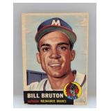 1953 Topps Semi Hi #214 Bill Burton Braves Cs/Is
