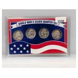 WWII Silv Quarter Set