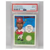 2004 Bazooka Jersey Albert Pujols Relic PSA 8