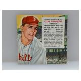 1954 Red Man Tobacco CURT SIMMONS Surface/Crease