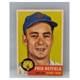 1953 Topps #163 - Fred Hatfield "Tigers"