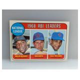 1969 TOPPS LEADERS McCOVEY/SANTO/WILLIAMS 4 I
