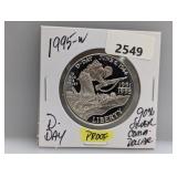 1995-W 90% Silv D-Day Comm $1 Dollar