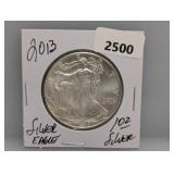 2013 1oz .999 Silv Eagle $1 Dollar