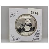 2017 30G .999 Silv Panda 10 Yuan
