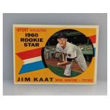 1960 TOPPS JIM KAAT RC/HOF 136 Crease/Indent