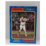 2023 Topps Heritage Chrome Carroll RC Blue Sparkle