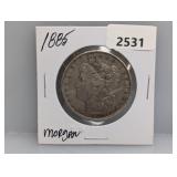 1885 90% Silv Morgan $1 Dollar
