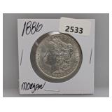 1886 90% Silv Morgan $1 Dollar