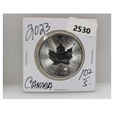 2023 1oz .999 Silv Canada Maple Leaf