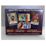 2024 Pro Set Metal Football Hobby Box (6 Autos)