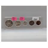 1963 90% Silv Mint Set