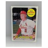 1969 TOPPS Baseball RED SCHOENDIENST HOF 462