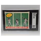 1959 Topps Mayï¿½s Catch Makes Series History SGC 3