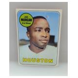 1969 TOPPS Baseball JOE MORGAN HOF 35 Stain/Indent