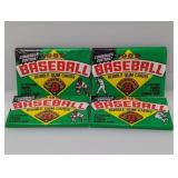 (4) 1989 Bowman Baseball Packs Look For Griffey RC