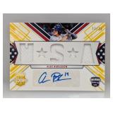 2019 USA Gold Alec Burleson Auto & 3X Relic SP/25