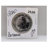 2020 1oz .999 Silv Britannia