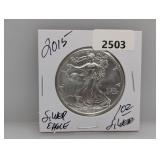 2015 1oz .999 Silv Eagle $1 Dollar