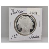 1oz .999 Silv Buffalo Round