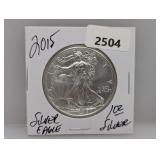 2015 1oz .999 Silv Eagle $1 Dollar