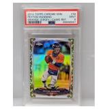 2014 Topps Ch Mini Relic Camo Ref Manning PSA 9