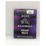 2026 Leaf Metal Baseball 1/1 Proof Pack