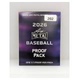 2026 Leaf Metal Baseball 1/1 Proof Pack