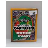 2026 Leaf Baseball Nation 1/1 Proof Pack