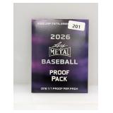 2026 Leaf Metal Baseball 1/1 Proof Pack