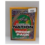 2026 Leaf Baseball Nation 1/1 Proof Pack