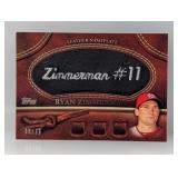 2011 Ryan Zimmerman Topps Leather Nameplate /99