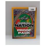 2026 Leaf Baseball Nation 1/1 Proof Pack