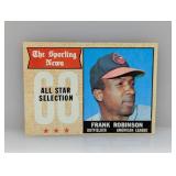 1968 TOPPS Baseball FRANK ROBINSON HOF 373 Surface